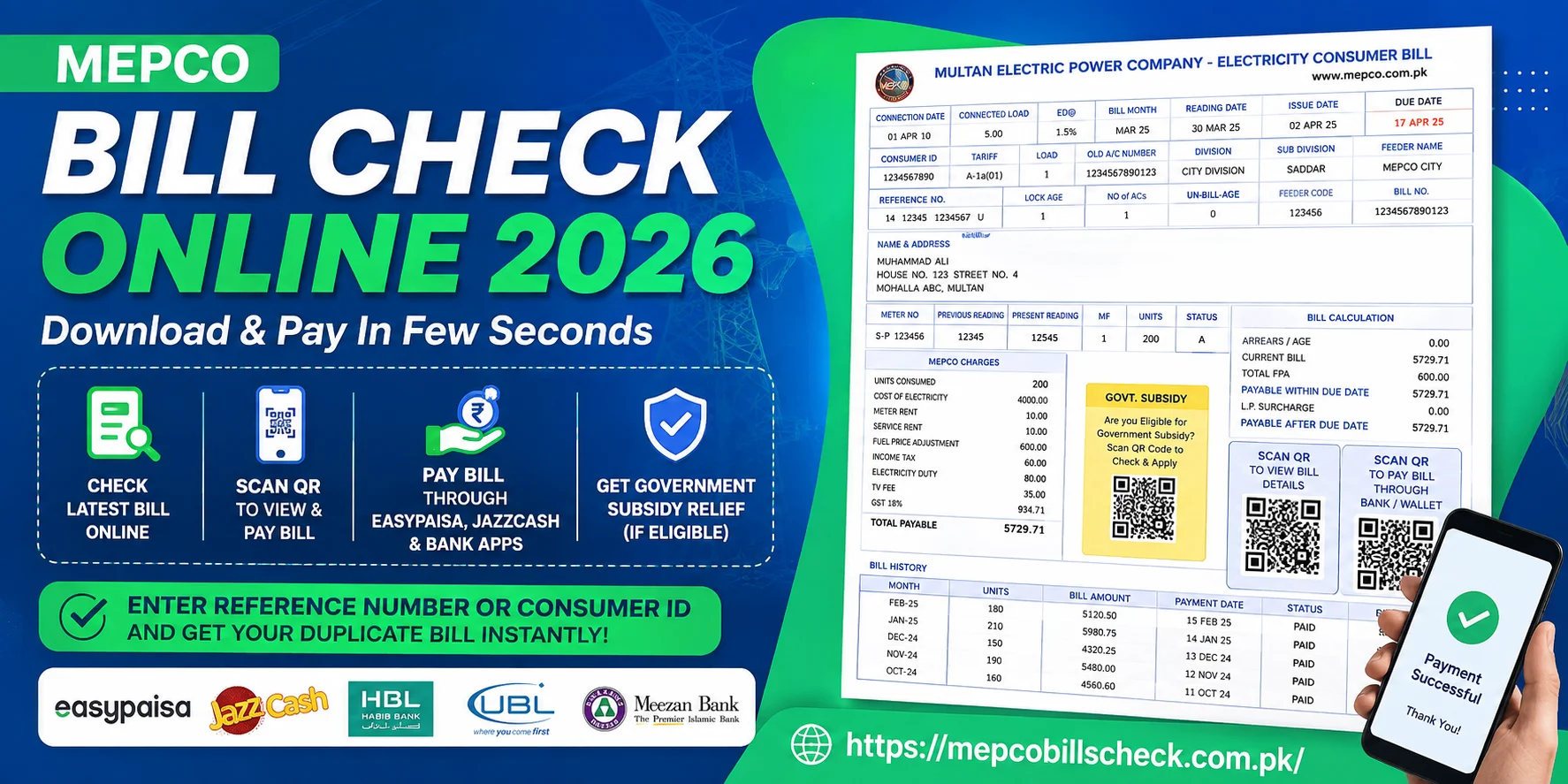 Mepco Bill